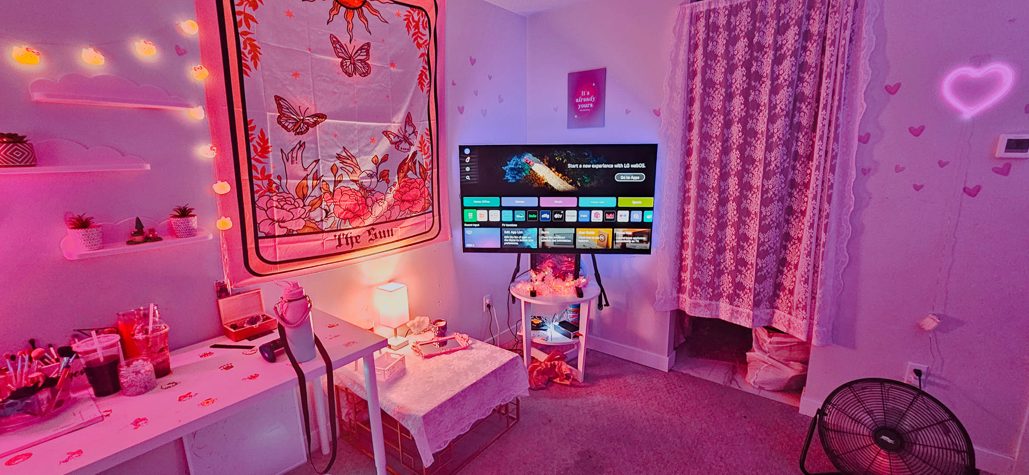 A Pink Sanctuary Glowing with Joy and Personality